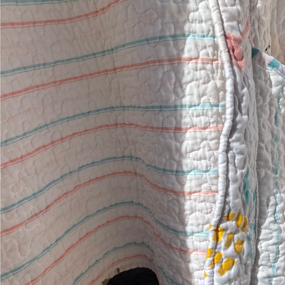 Handmade Upcycled Flamingo and Pineapple Women's Quilted Jacket - Picture 5 of 8